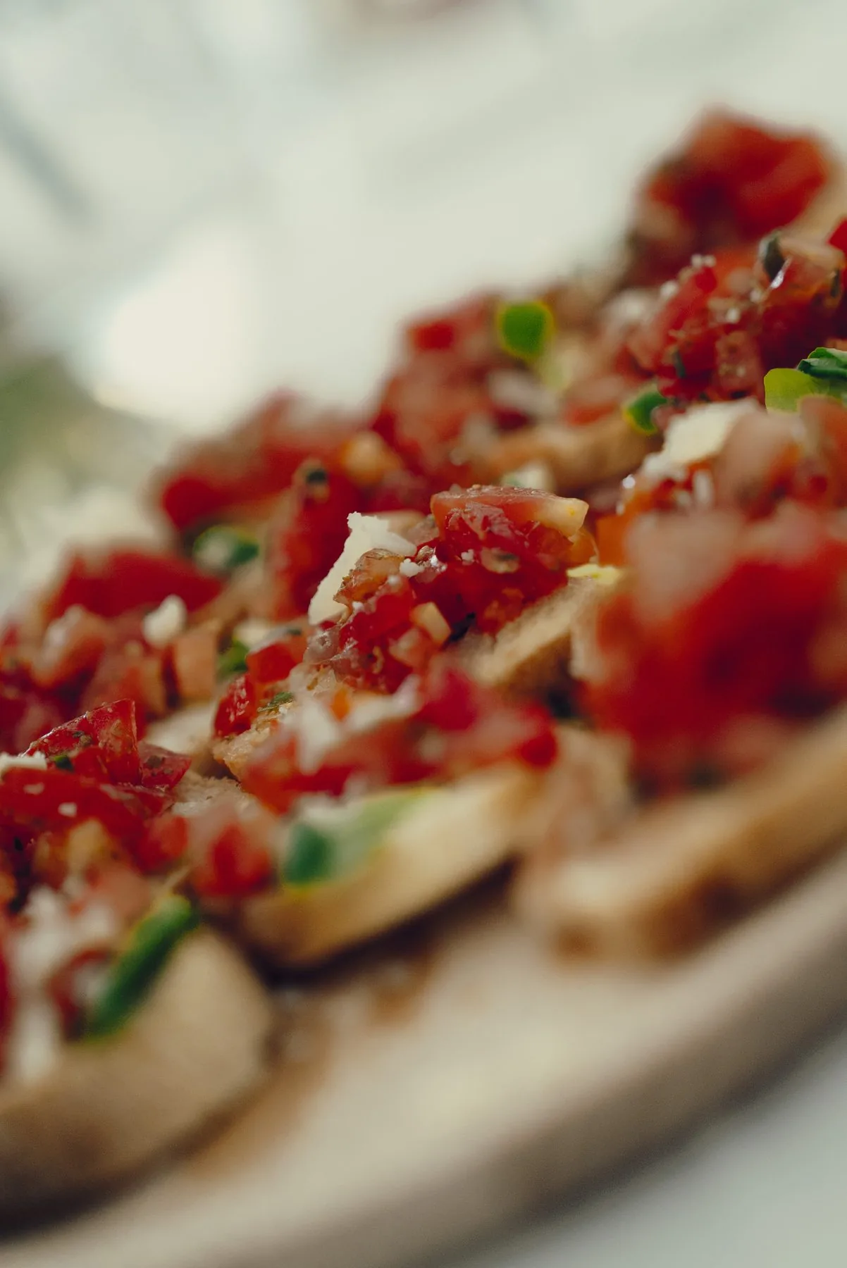Bruschetta served on the 4th-floor Beau Rivage Gold terrace during the Monaco Grand Prix